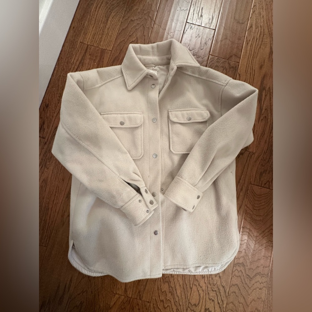 H&M Cream Teddy Jacket